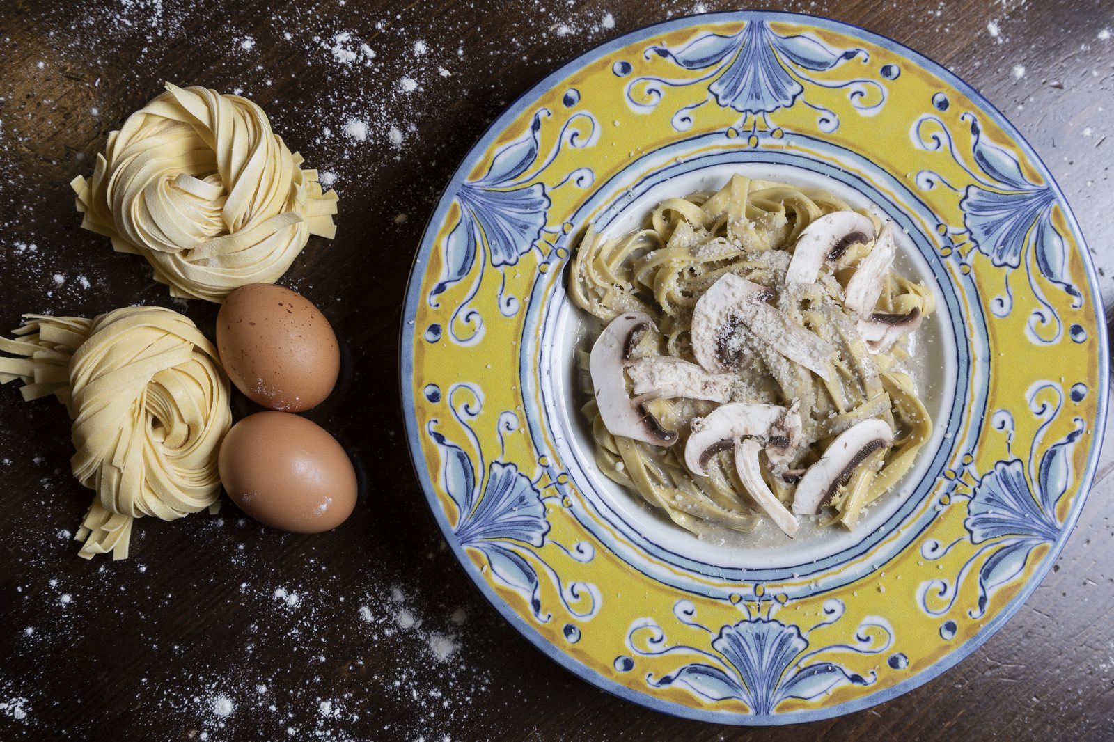 Pasta fresca elaborada a mano en La Piazza